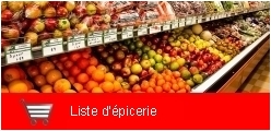 Liste d'&eacute;picerie